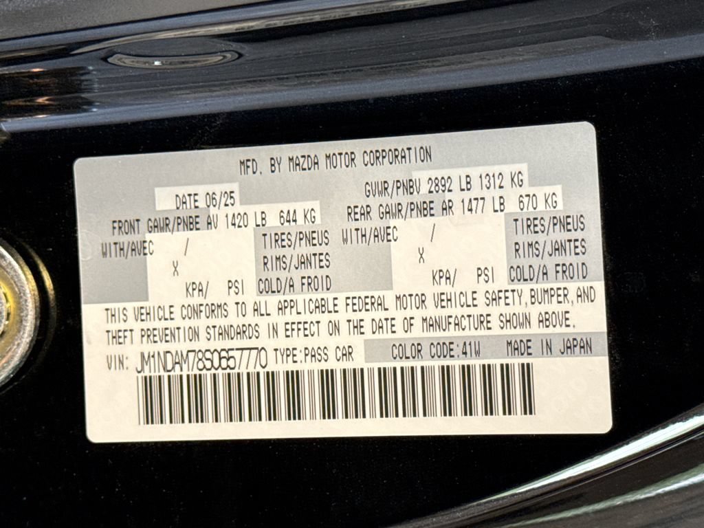 Certified 2025 MAZDA MX-5 Miata RF Grand Touring RWD image 27