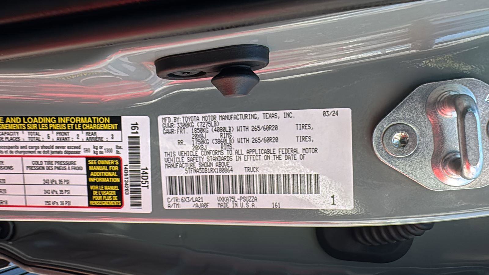 Used 2024 Toyota Tundra Platinum image 25