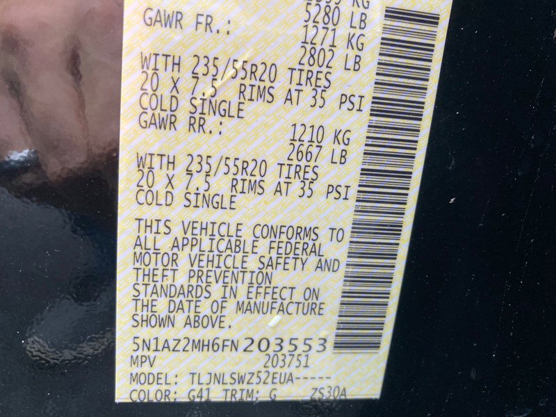 Used 2015 Nissan Murano Platinum w/ Cargo Package image 23