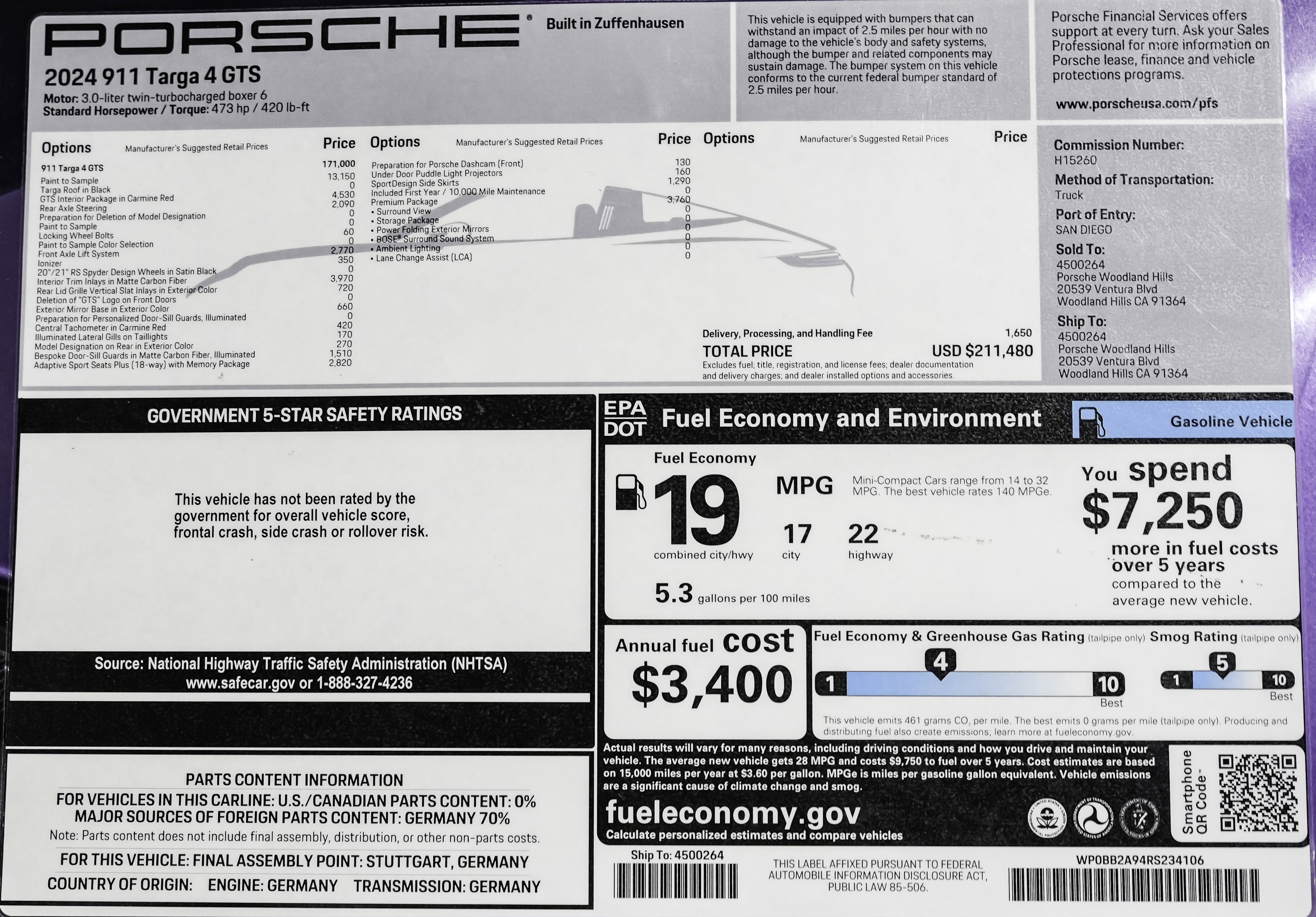 Used 2024 Porsche 911 Targa 4 GTS image 46