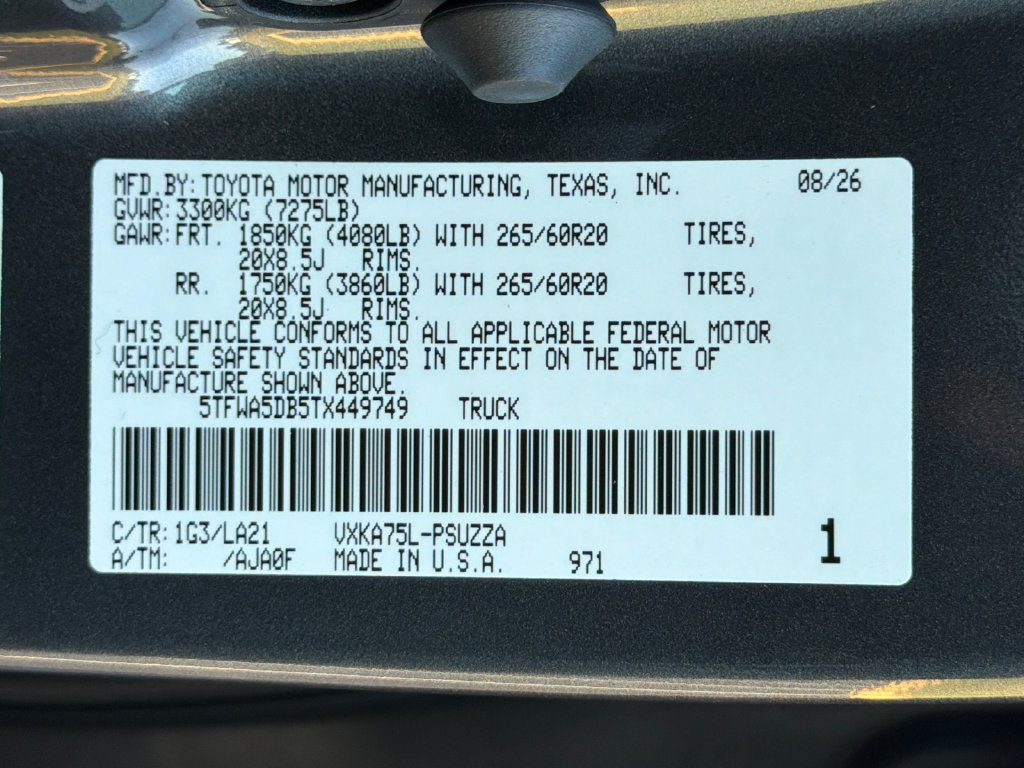 New 2026 Toyota Tundra Platinum w/ TRD Off-Road Package AWD/4WD image 39