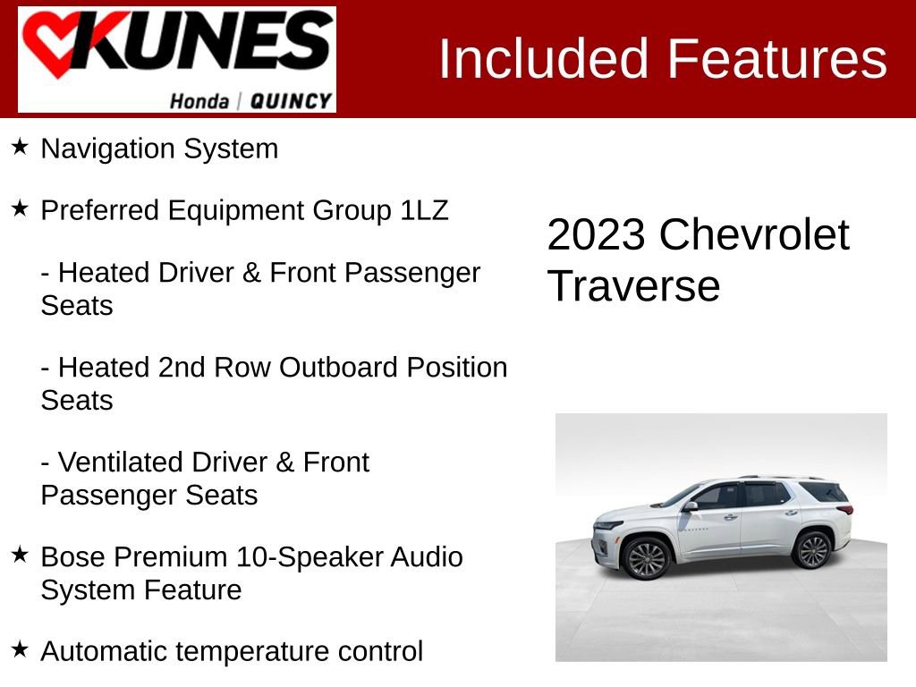 Used 2023 Chevrolet Traverse Premier image 2