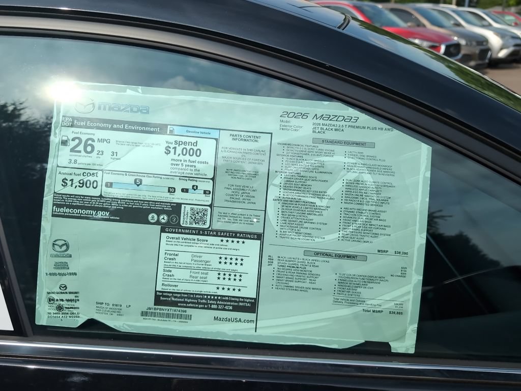 New 2026 MAZDA MAZDA3 Hatchback w/Premium Plus Pkg AWD/4WD image 4