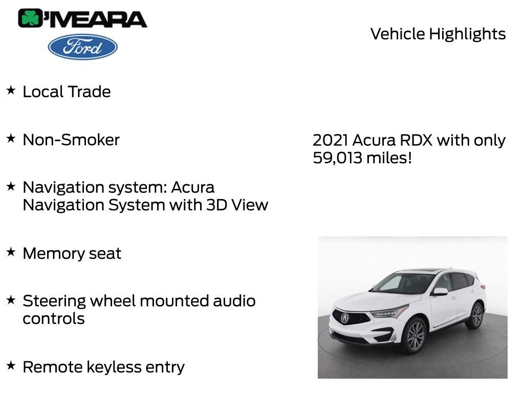 Used 2021 Acura RDX w/ Technology Package FWD image 7