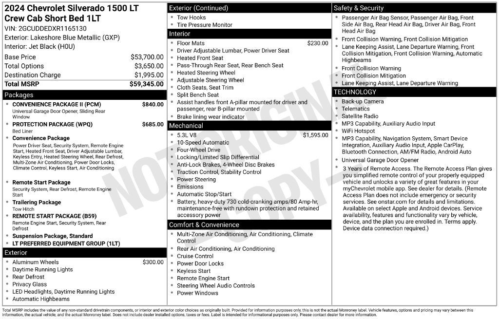 Certified 2024 Chevrolet Silverado 1500 LT w/ Convenience Package II AWD/4WD image 7
