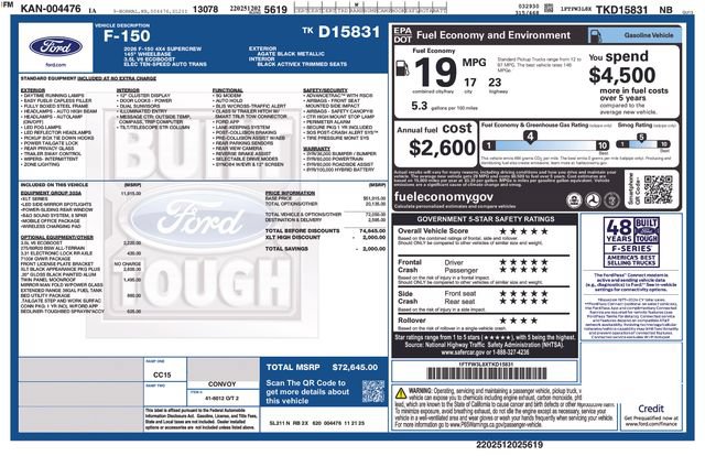 New 2026 Ford F150 XLT w/ Equipment Group 303A High AWD/4WD image 31