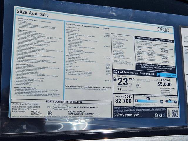 New 2026 Audi SQ5 Premium Plus AWD/4WD image 18