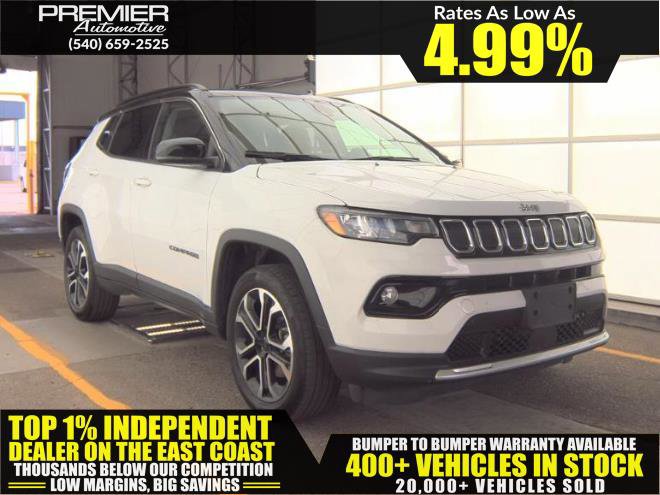 Used 2022 Jeep Compass Limited w/ Sun and Sound Group