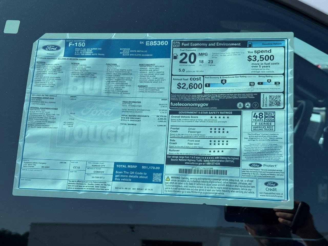 New 2025 Ford F150 STX w/ Equipment Group 200A image 12