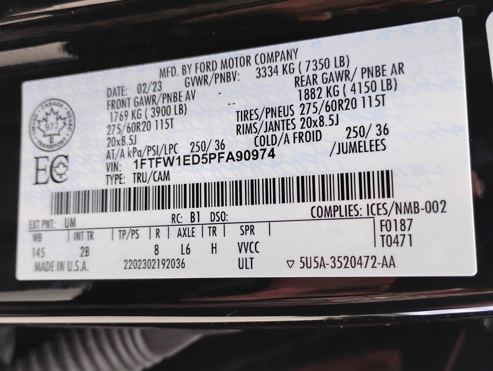 Used 2023 Ford F150 Lariat w/ Equipment Group 502A High AWD/4WD image 38