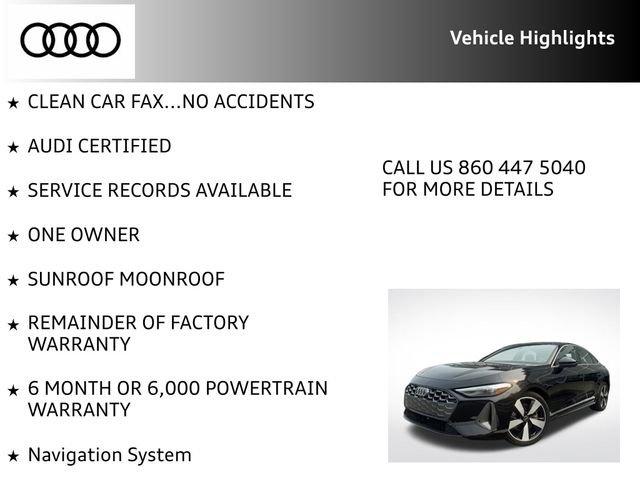 Certified 2025 Audi A5 2.0T Premium w/ Convenience Package AWD/4WD image 8
