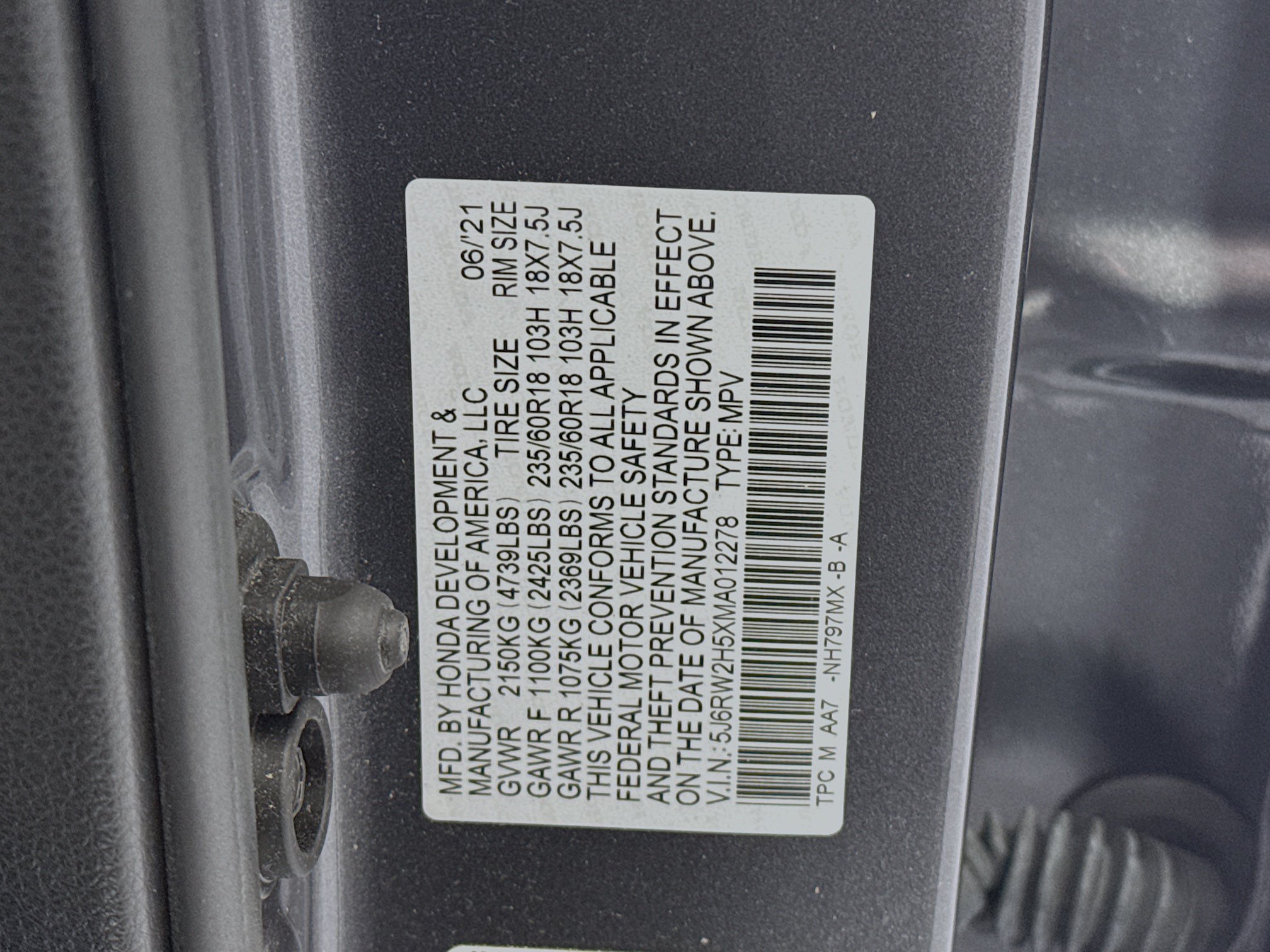 Certified 2021 Honda CR-V EX image 32