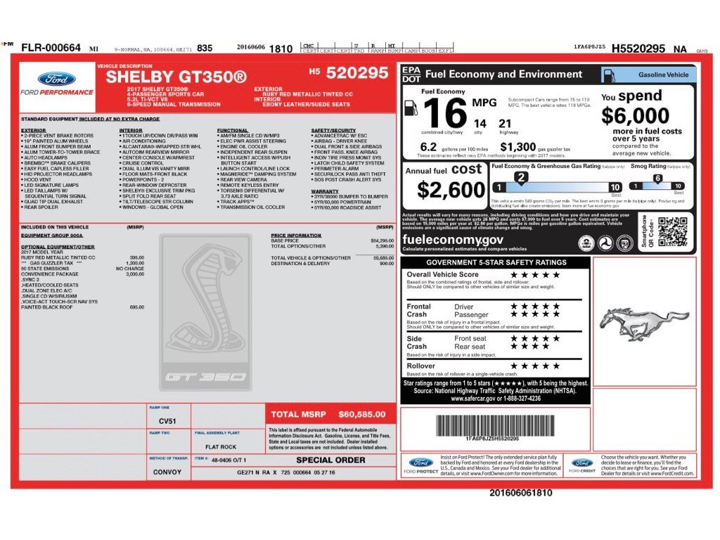 Used 2017 Ford Mustang Shelby GT350 image 16