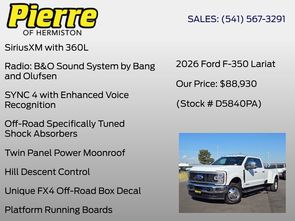 Used 2026 Ford F350 Lariat w/ Lariat Premium Package AWD/4WD image 26