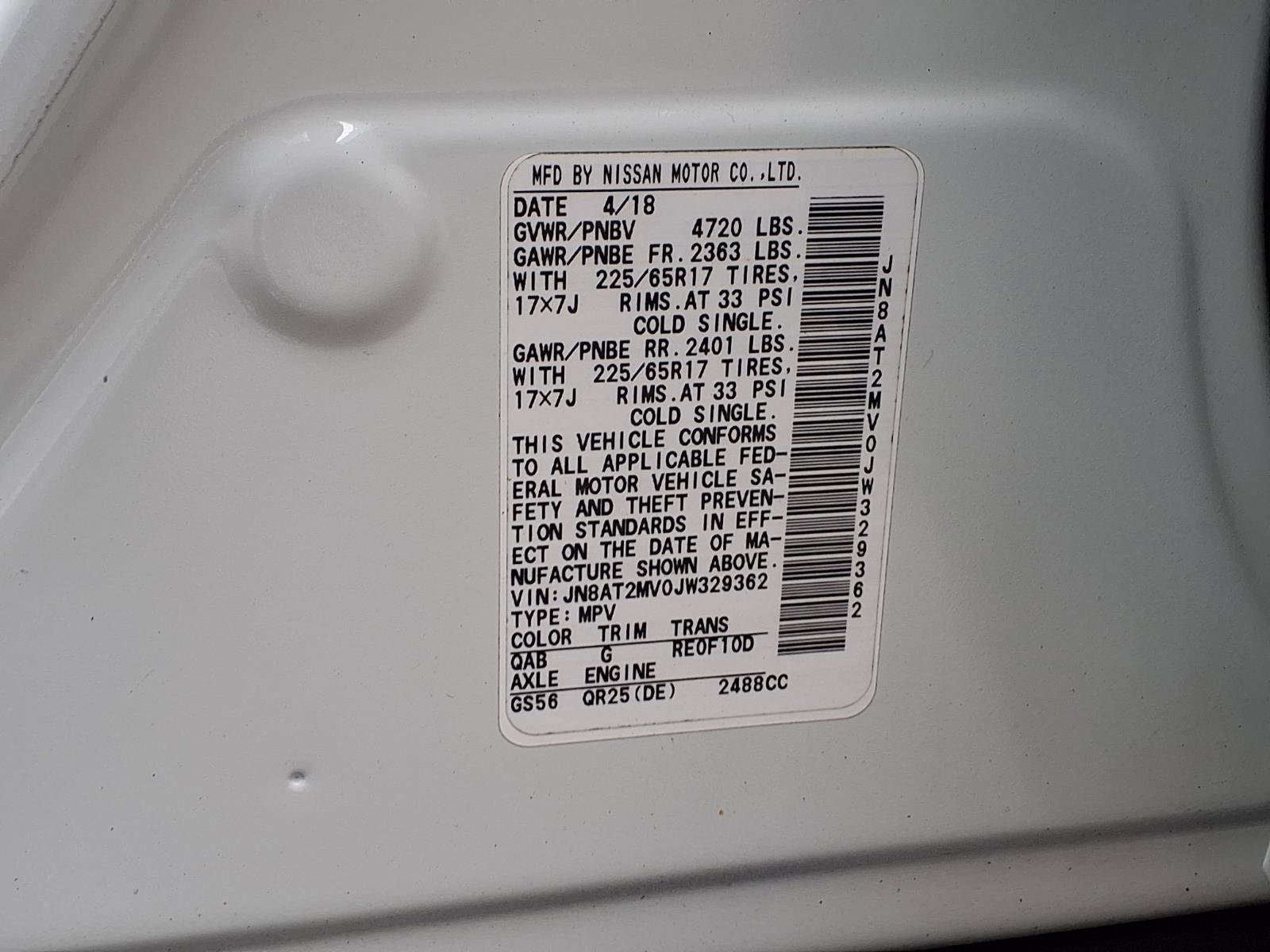 Certified 2018 Nissan Rogue SV image 26