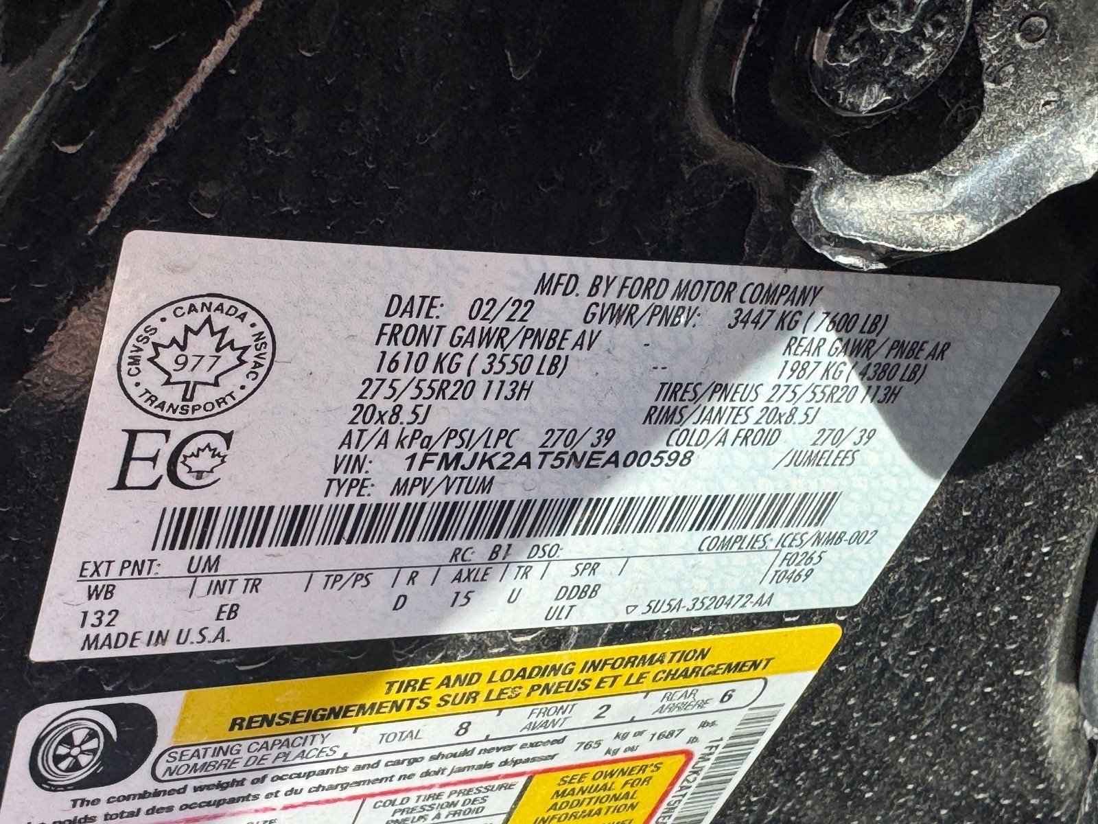 Used 2022 Ford Expedition Max Limited image 7