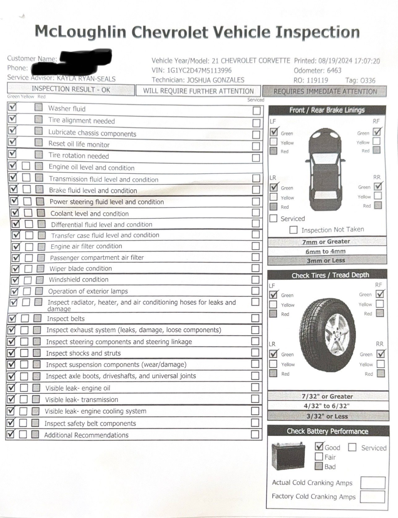 Used 2021 Chevrolet Corvette Stingray Premium Cpe w/ Z51 Performance Package image 94