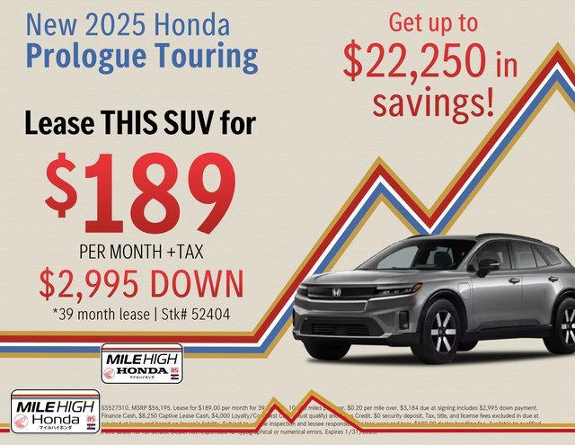 New 2025 Honda Prologue Touring