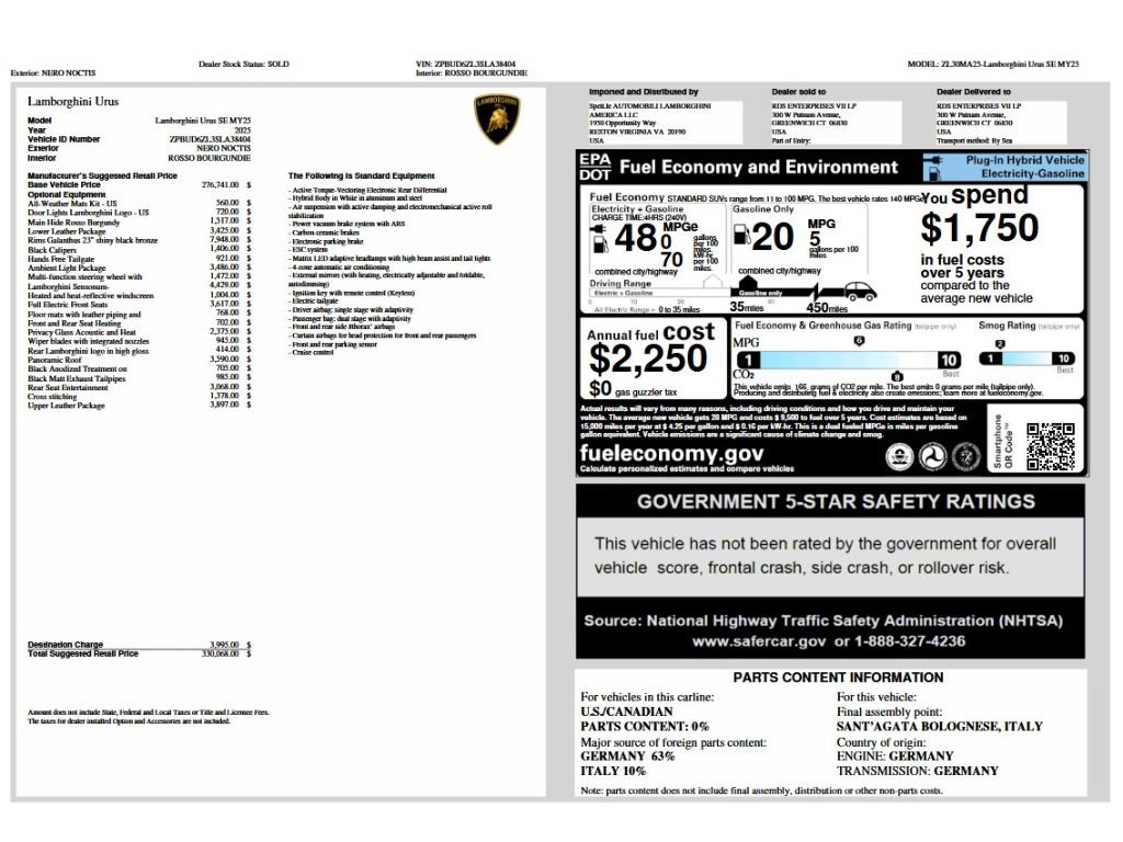 Used 2025 Lamborghini Urus SE image 20
