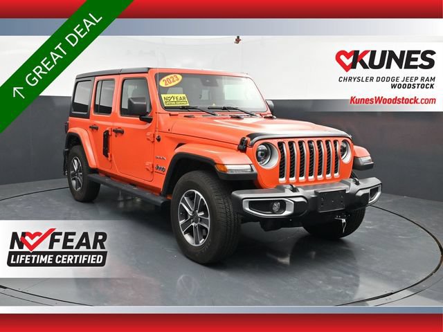 Used 2023 Jeep Wrangler Unlimited Sahara w/ LED Lighting Group AWD/4WD image 1