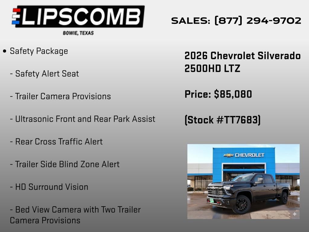 New 2026 Chevrolet Silverado 2500 LTZ w/ Trail Boss Package image 16