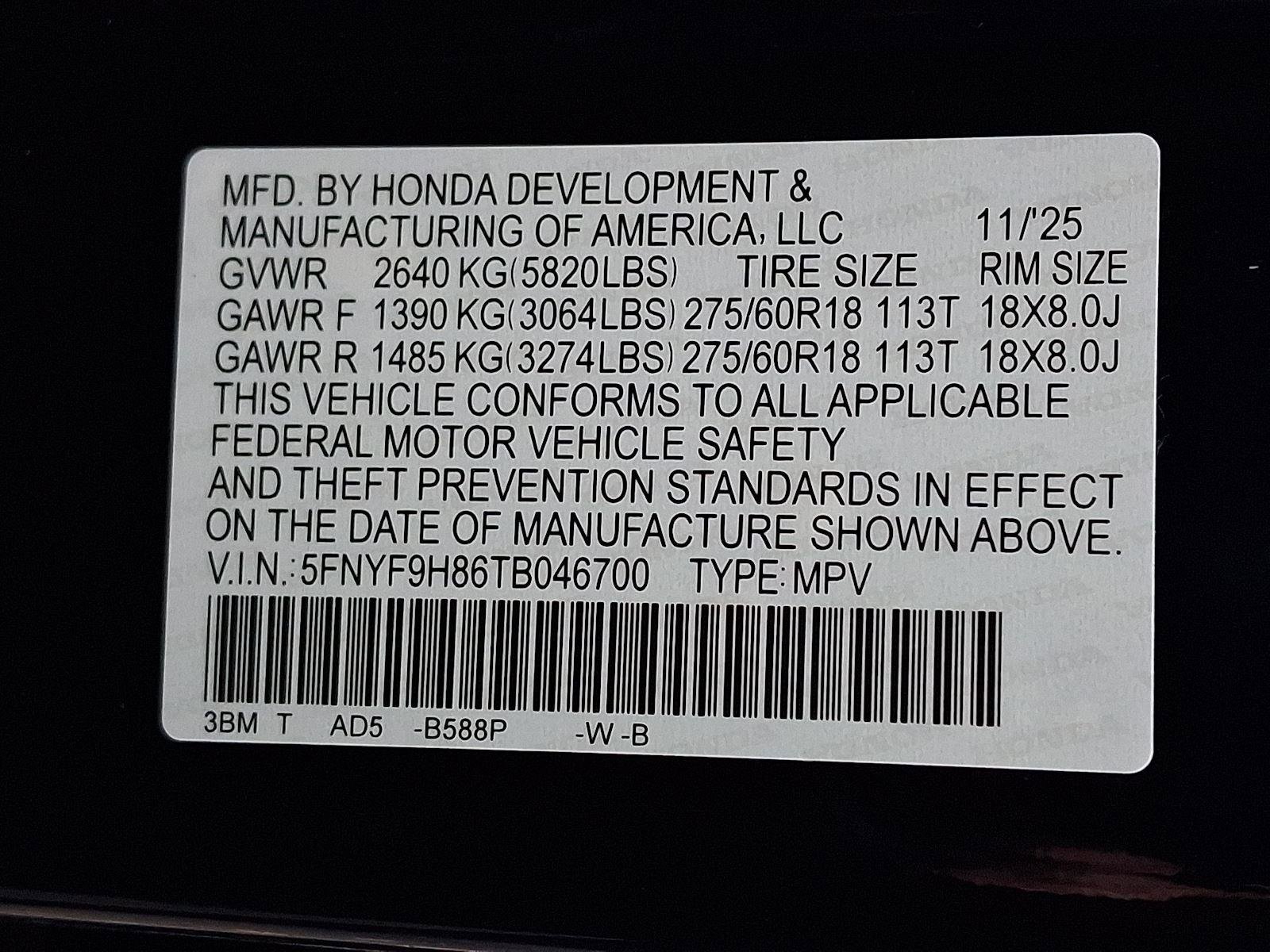 New 2026 Honda Passport TrailSport Elite image 14