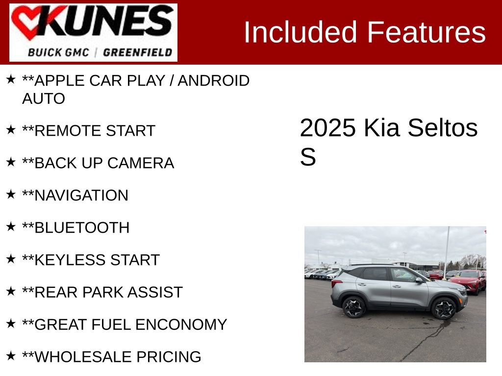 Used 2025 Kia Seltos S image 2
