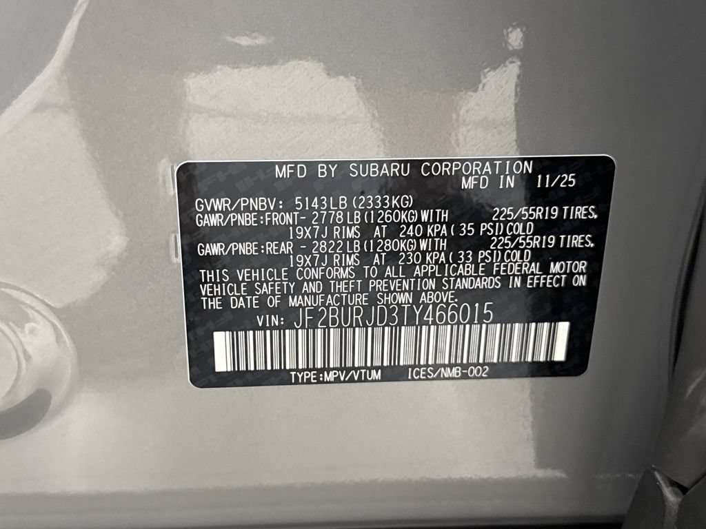 Certified 2026 Subaru Outback Touring XT AWD/4WD image 27