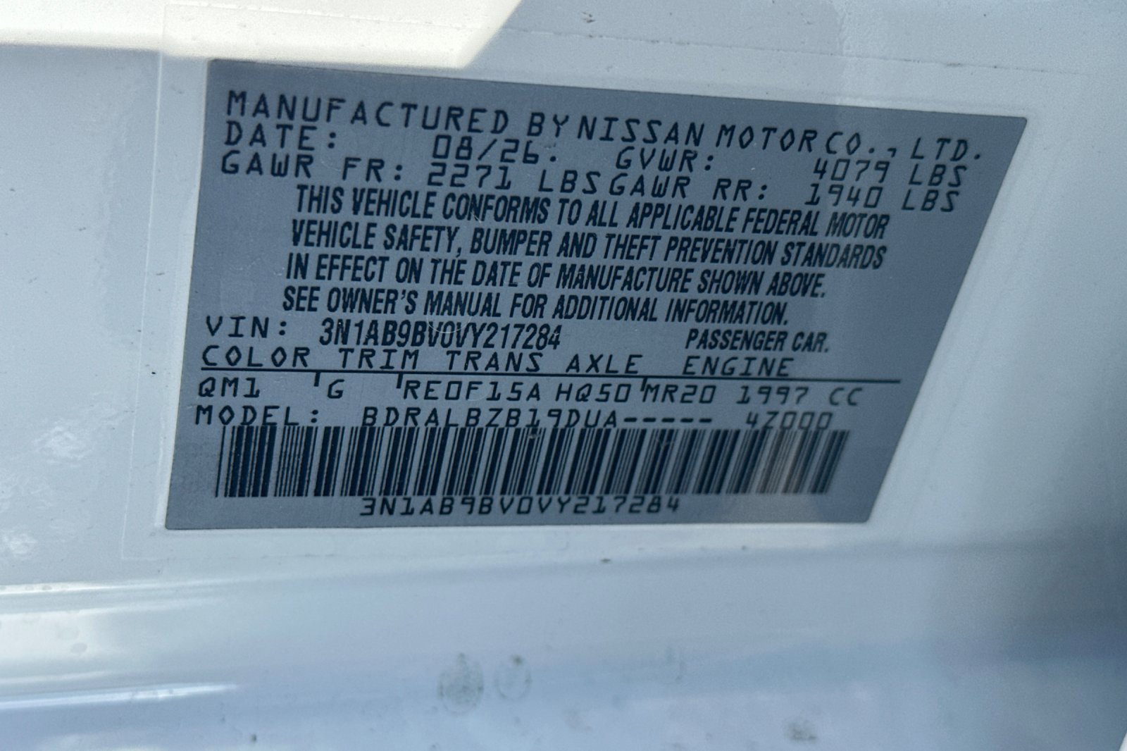 New 2027 Nissan Sentra S FWD image 33