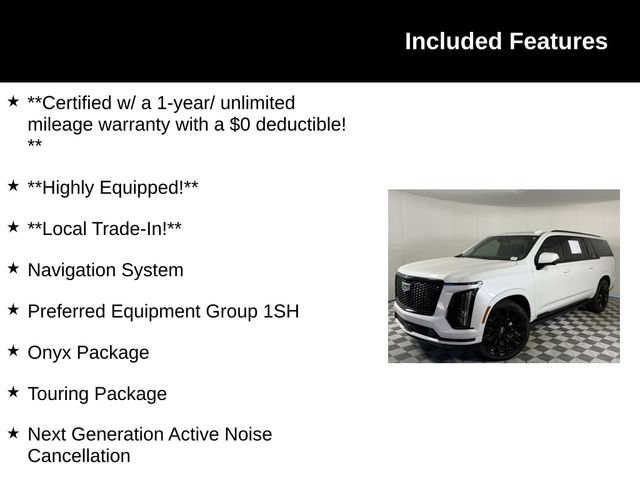 Certified 2025 Cadillac Escalade ESV Sport Platinum w/ LPO, ONYX Package AWD/4WD image 4