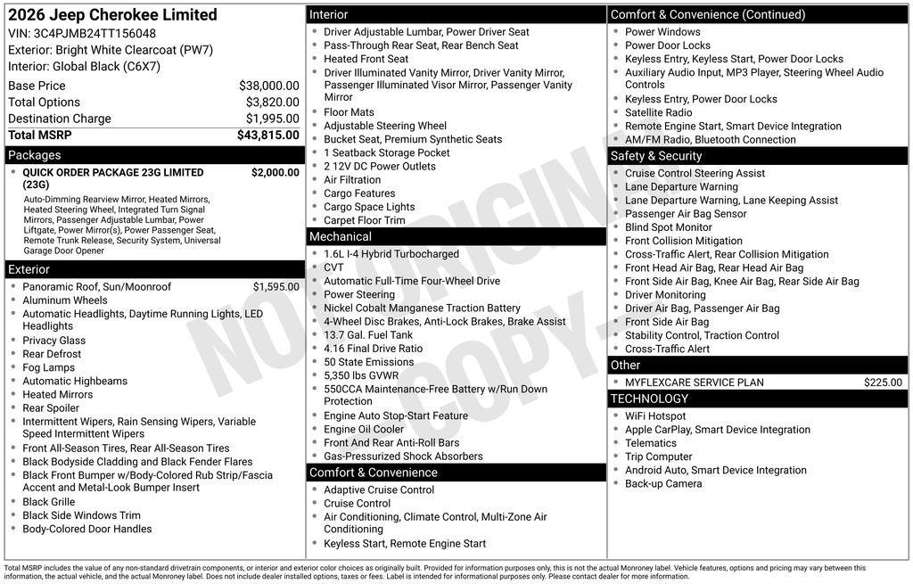 New 2026 Jeep Cherokee Limited image 45