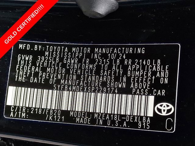 Certified 2025 Toyota Corolla LE w/ LE Premium Package image 26