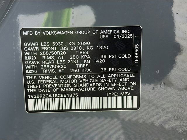 Used 2025 Volkswagen Atlas SEL image 34