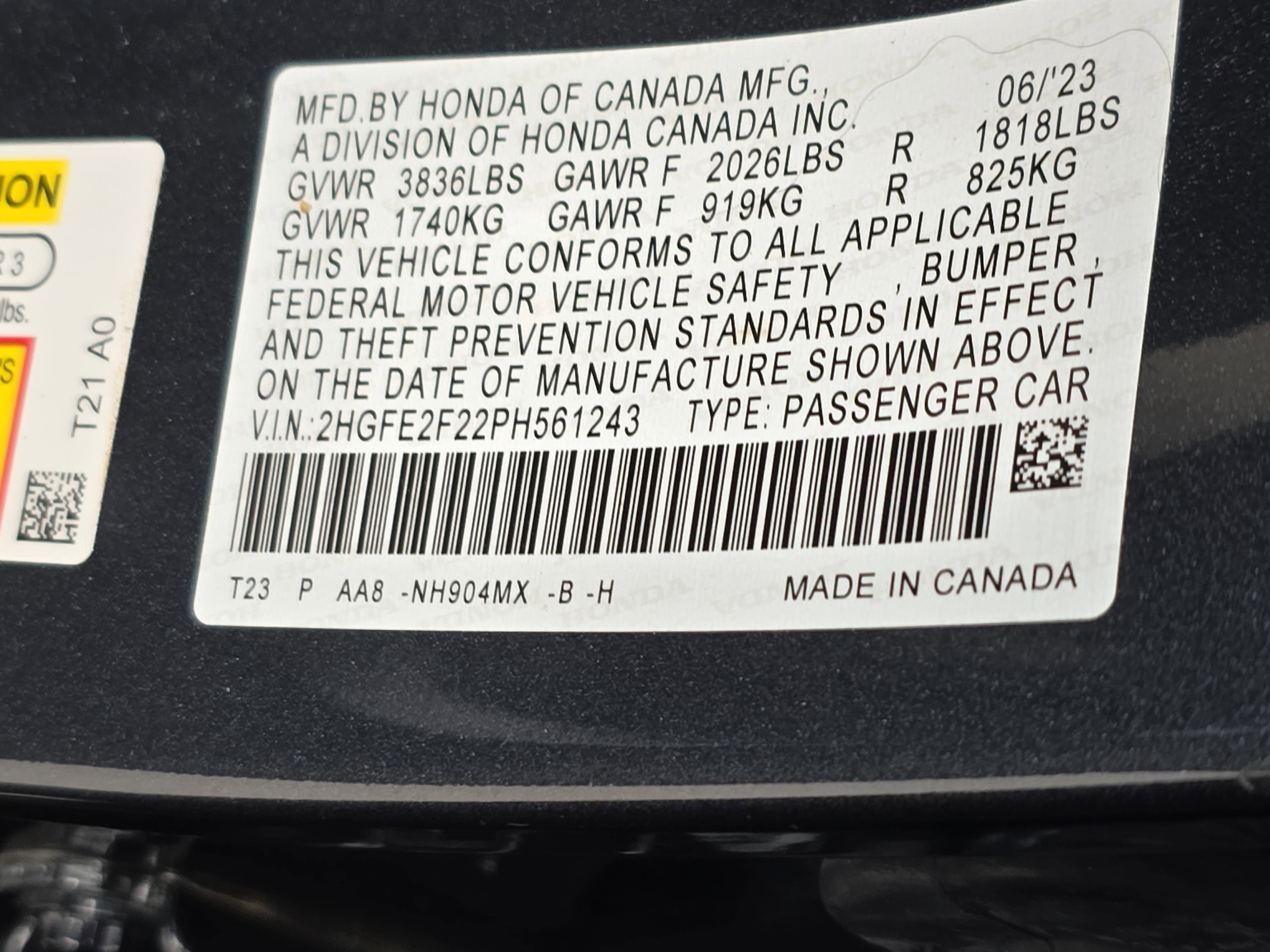 Certified 2023 Honda Civic LX image 30