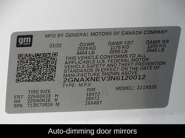 Used 2022 Chevrolet Equinox Premier w/ LPO, Floor Liner Package image 20