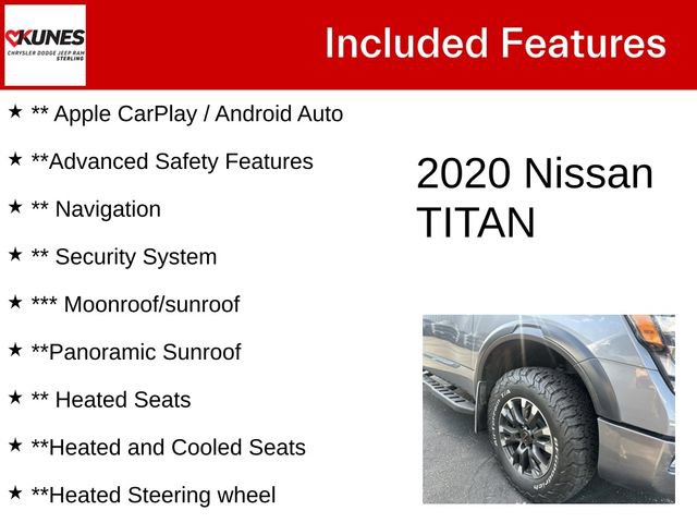 Used 2020 Nissan Titan PRO-4X w/ Pro-4x Convenience Package AWD/4WD image 4