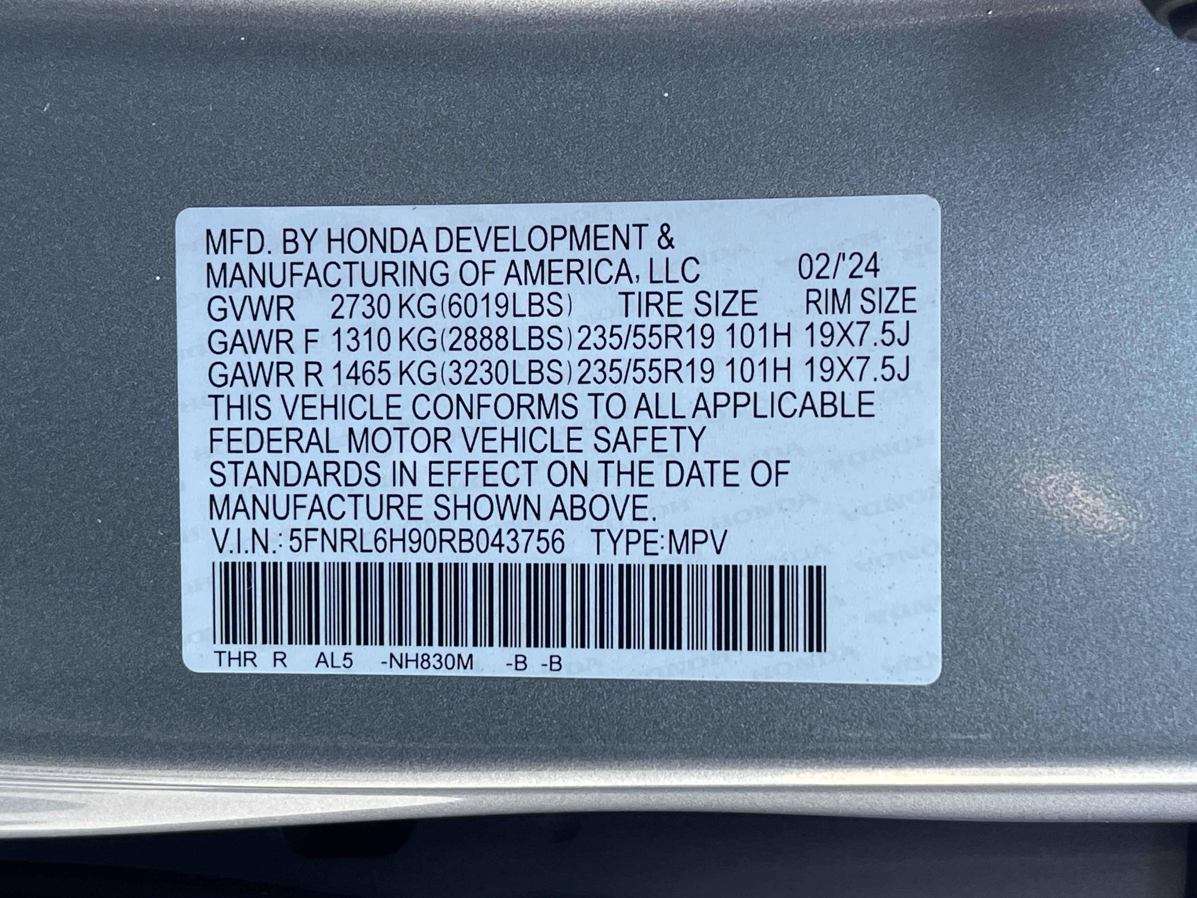 Certified 2024 Honda Odyssey Elite image 36