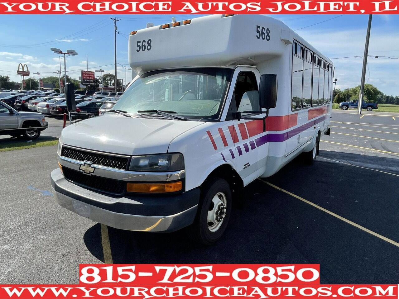 Used 2014 Chevrolet Express 4500 Extended w/ Shuttle Bus Package RWD image 6