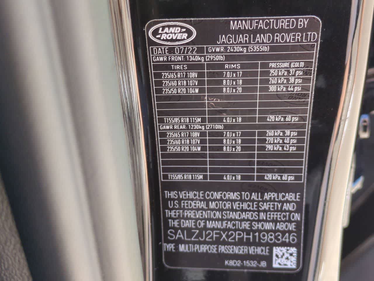 Used 2023 Land Rover Range Rover Evoque S image 35