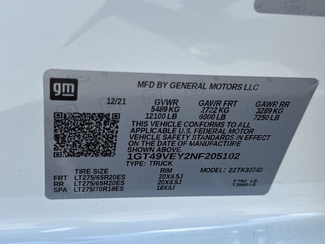 Certified 2022 GMC Sierra 3500 AT4 w/ AT4 Preferred Package AWD/4WD image 35