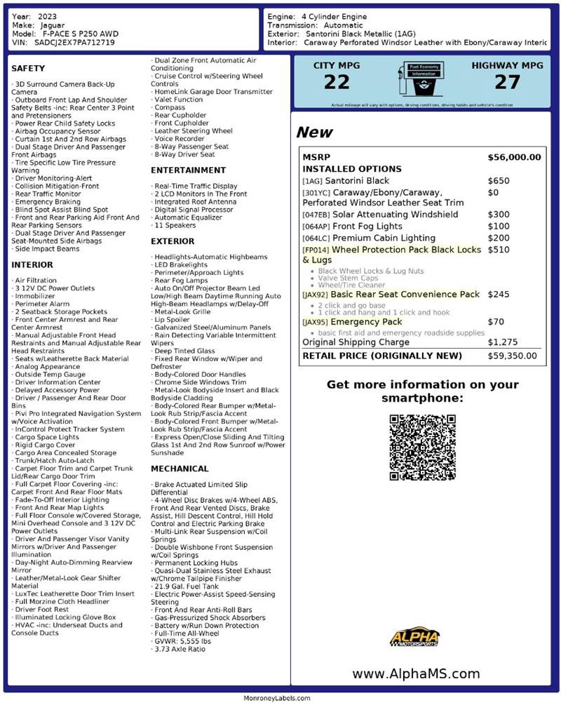 Used 2023 Jaguar F-PACE S image 3