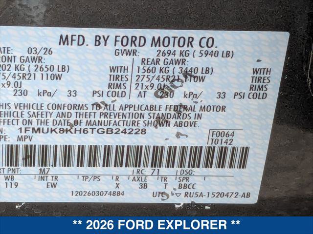New 2026 Ford Explorer ST-Line image 22