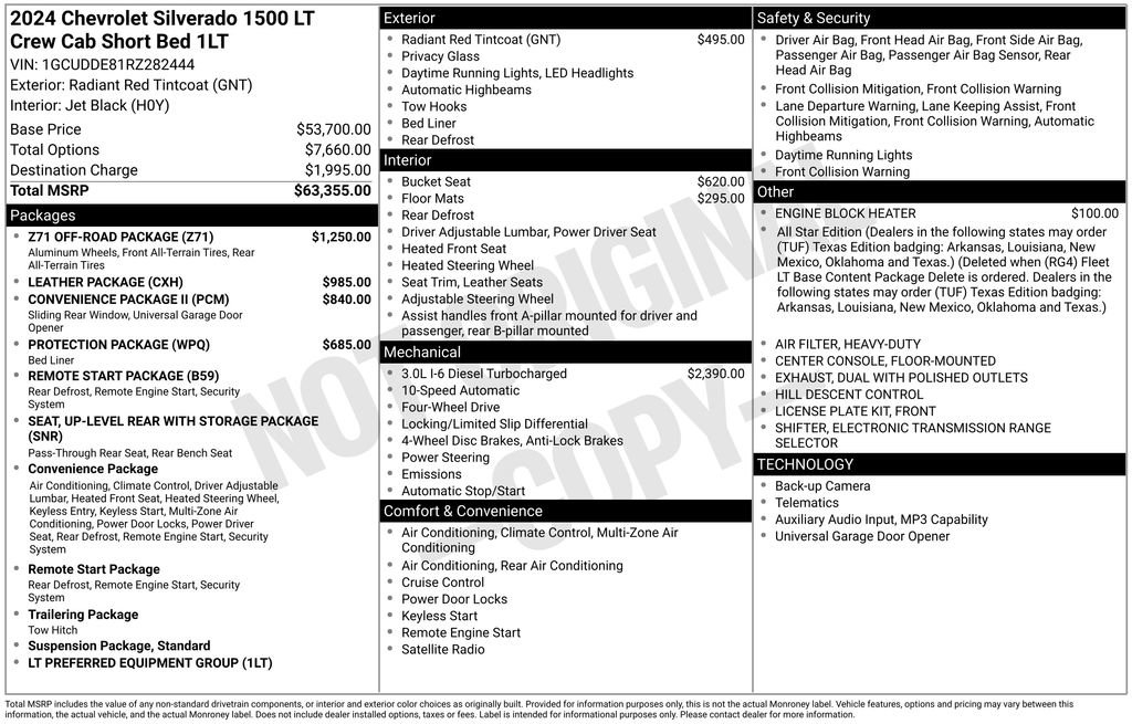 Used 2024 Chevrolet Silverado 1500 LT w/ Z71 Off-Road Package AWD/4WD image 27