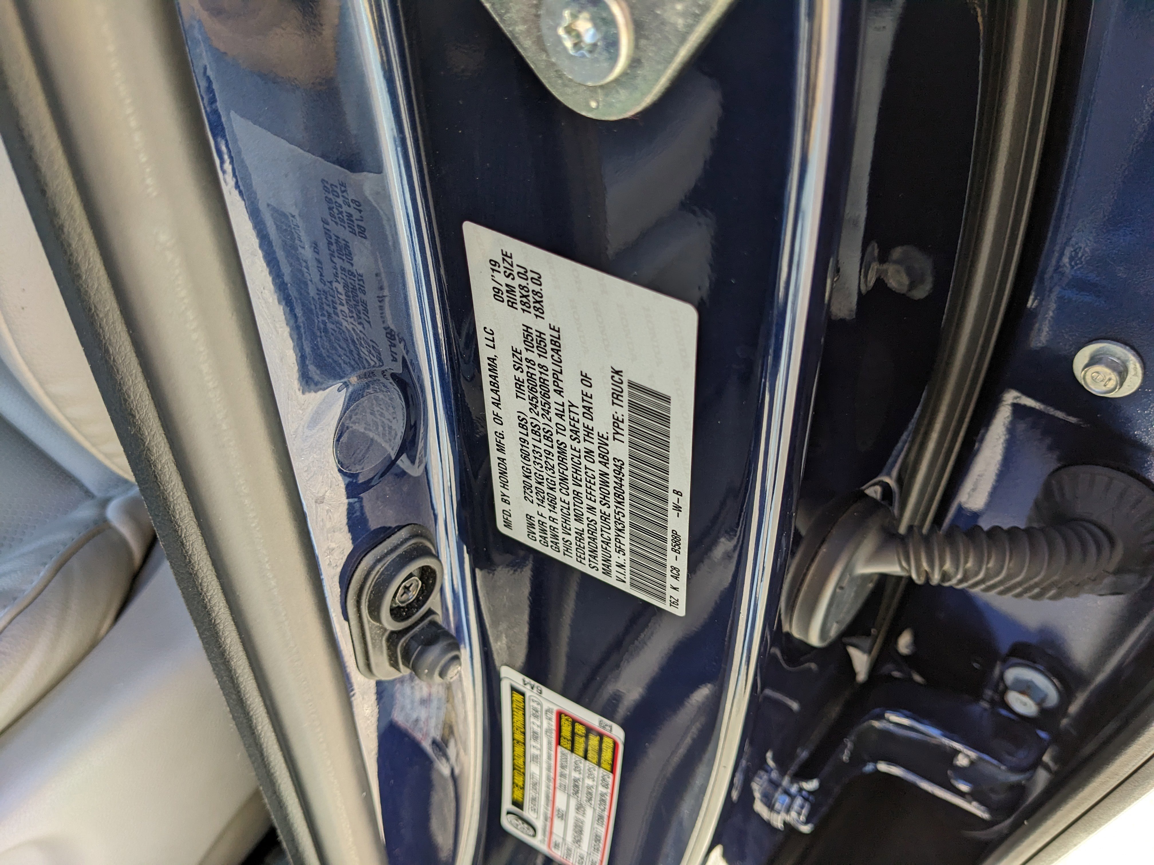 Used 2019 Honda Ridgeline RTL image 42