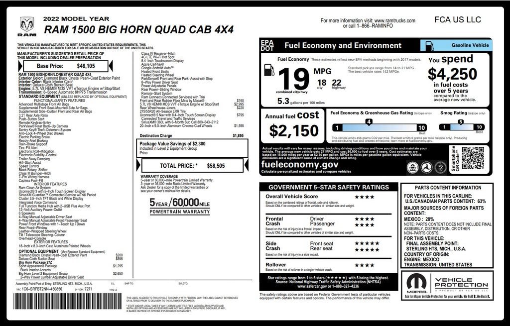 Used 2022 RAM 1500 Big Horn AWD/4WD image 6
