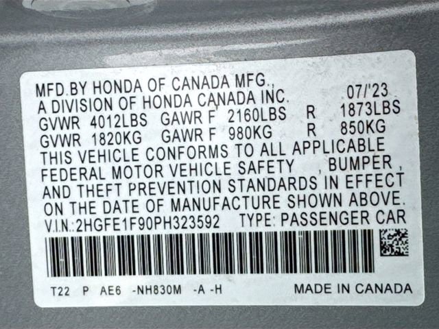 Certified 2023 Honda Civic Touring image 33