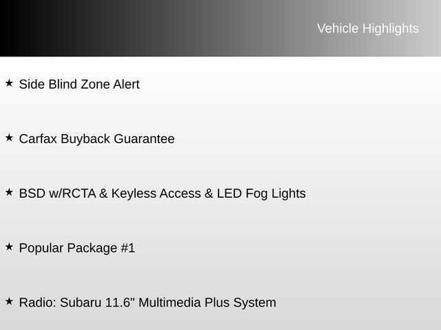 Used 2025 Subaru Legacy Premium w/ Popular Package #1 AWD/4WD image 8