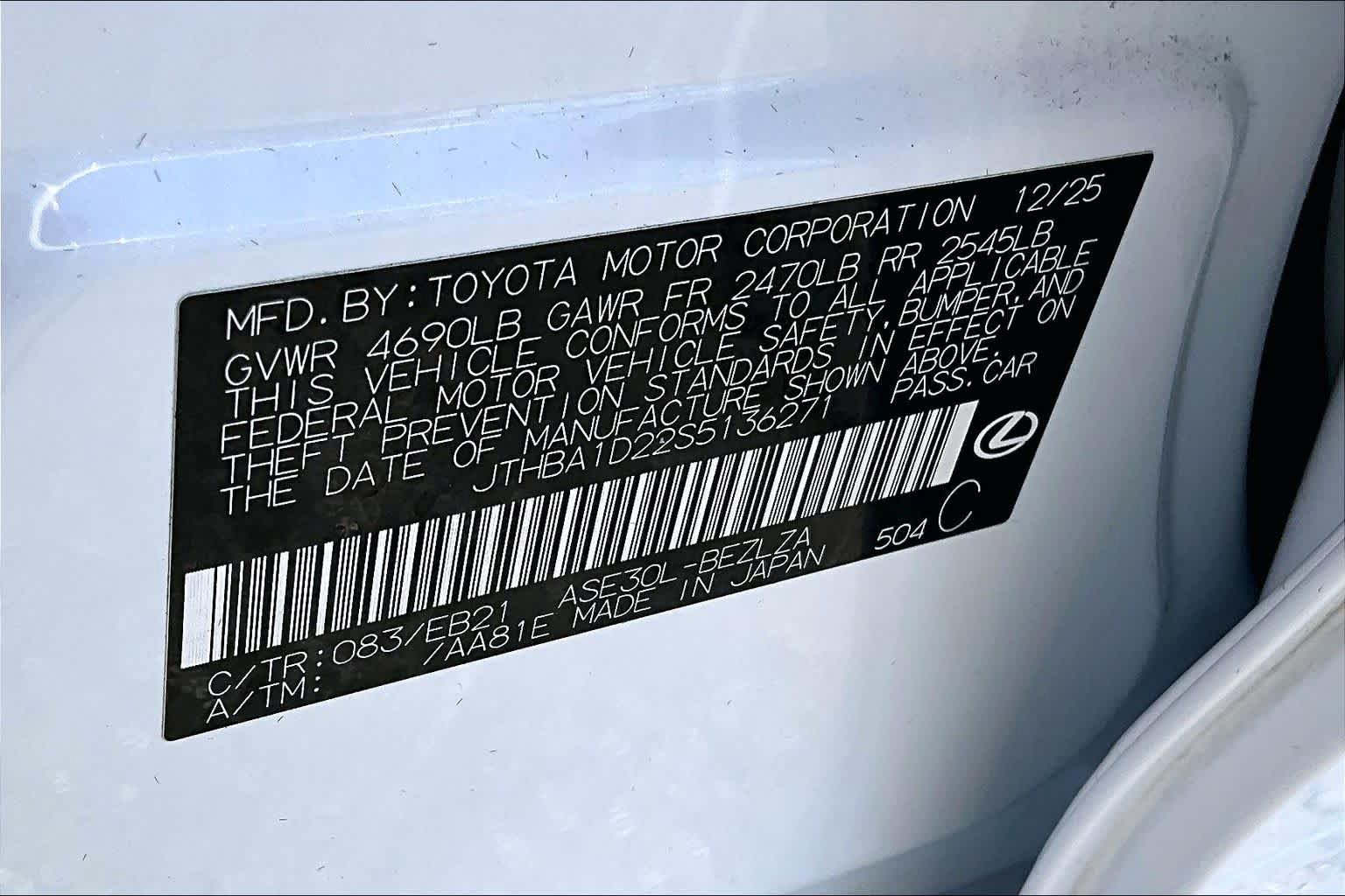 Certified 2025 Lexus IS 300 F Sport w/ Accessory Package 2 RWD image 35