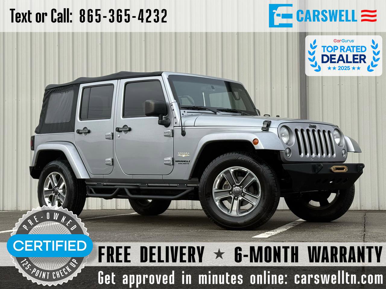 Used 2015 Jeep Wrangler Unlimited Sahara