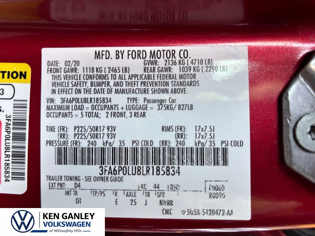 Used 2020 Ford Fusion SE FWD image 10